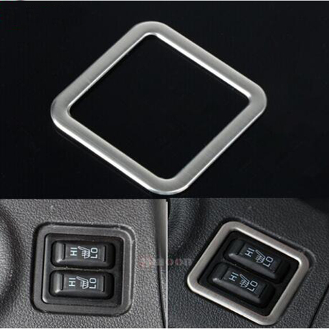 Car interior seat heating button decorative frame modification stainless steel trim For Mitsubishi Outlander 2013-2016 ► Photo 1/2