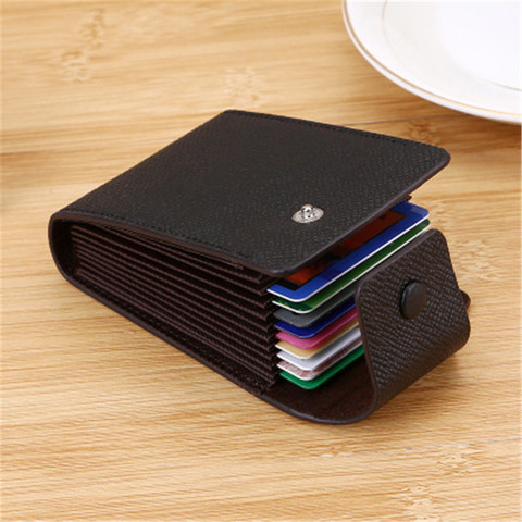 Men Credit Card Holder Leather Purse for Cards Case Wallet for Credit ID Bank Card Holder Women Cardholder pasjeshouder mannen ► Photo 1/6