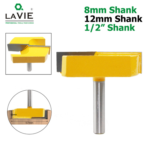 LAVIE 12mm 8mm Shank 1/2 Bottom Cleaning Router Bit Straight Bit Clean Milling Cutter for Wood Woodworking Bits Cutting C08-006 ► Photo 1/6