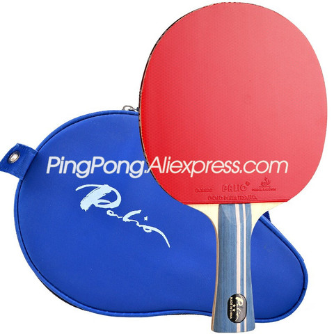 PALIO 2 STAR Table Tennis Racket with CJ8000 Rubber Sponge Racket Bag Case 2-Star Original PALIO Ping Pong Bat Paddle ► Photo 1/6