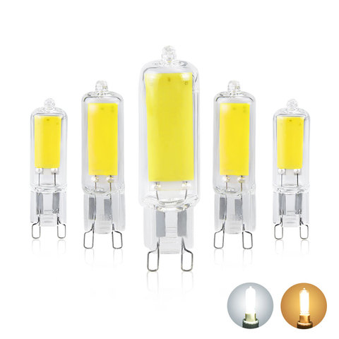 Mini G9 LED 220V 230V COB Light Bulb 5W 7W 10W Glass Body Home Chandelier Spotlight Replace 20W 30W 40W Halogen Lamp Lampara LED ► Photo 1/6