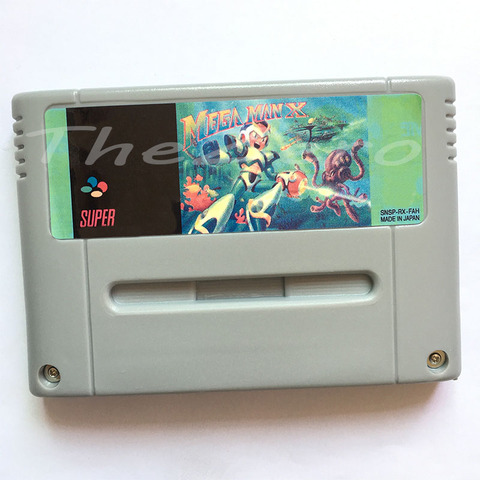 MegaMan X Mega Man X Video Game for 16 bit Super Game Card Cartridge Card for 46 pin EUR PAL Version Game Player ► Photo 1/1