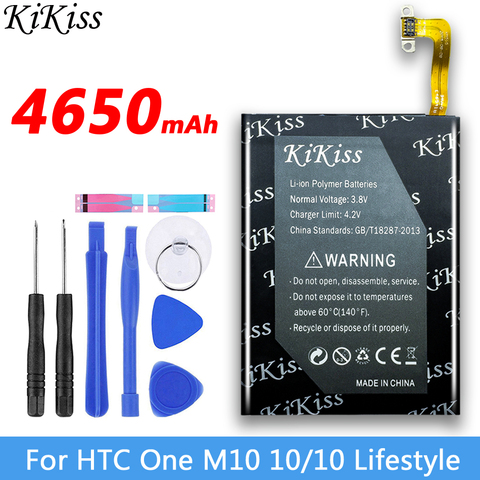 KiKiss Battery For HTC One M7 M8 M9 M10 M9 Plus One 2 10 Lifestyle M8 mini 2 Bateria BOP6B100 B2PS6100 BOP6M100 BN07100 BOPGE100 ► Photo 1/6