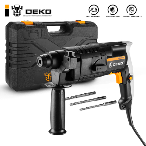 DEKO DKRH20H3 Multifunctional Rotary Hammer with BMC&3pcs Accessories Electric Demolition Hammer Impact Drill Punch Power Tools ► Photo 1/6
