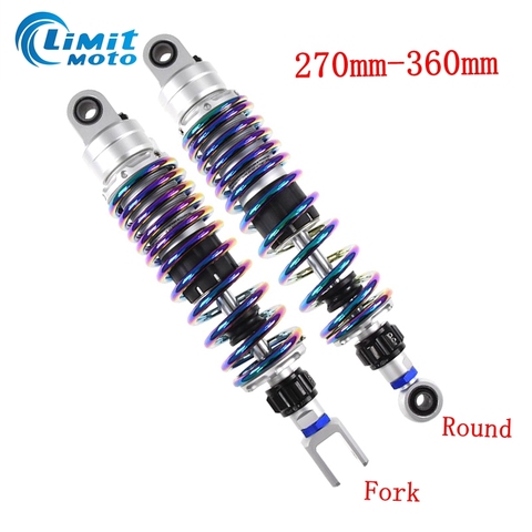 1 PCS Multicolour 270mm-360mm Motorcycle Rear Air Adjustable Shock Absorber For Honda Yamaha Kawasaki Suzuki Rear Suspension ► Photo 1/5