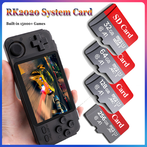 RK2022/RK3326/RGB10 System Card Built-in Retro 15000+ Games For N64/PS1/GB/MAME for RK2022 Game Console 32G 64G 128G 256G ► Photo 1/6