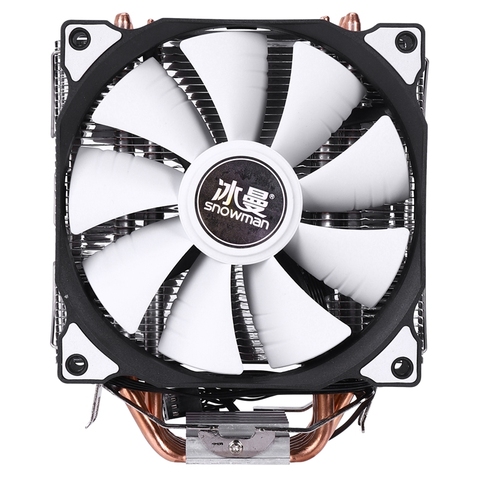 SNOWMAN M-T6 4PIN CPU Cooler Master 6 Heatpipe Double Fans 12cm Cooling Fan LGA775 1151 115X 1366 Support Intel AMD ► Photo 1/6