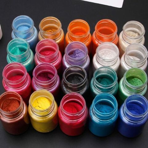 1 Set Pearlescent Mica Powder Epoxy Resin Dye Pearl Pigment DIY Jewelry Crafts Soap Making Accessory ► Photo 1/6