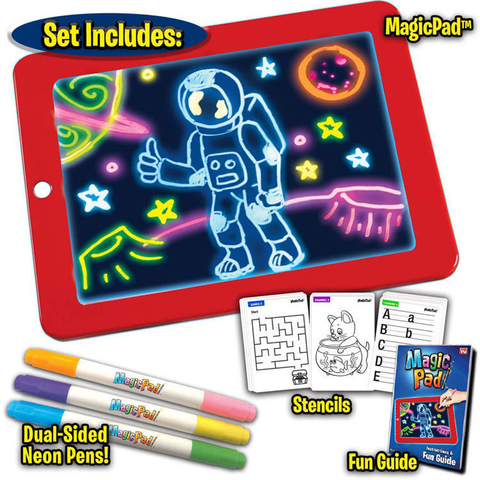 3D Magic Drawing Pad Children's Fluorescent Drawing Pad Puzzle Luminous Magical Graffiti Writing Pad 3D Luminous Drawing Pad ► Photo 1/6