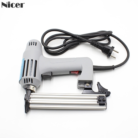 2 In 1 Electric Nail Gun 220V 1750W Straight Staple Gun Stapler for Furniture Frame Electric Tacker 5/10/15/20/25/30mm Nails ► Photo 1/6