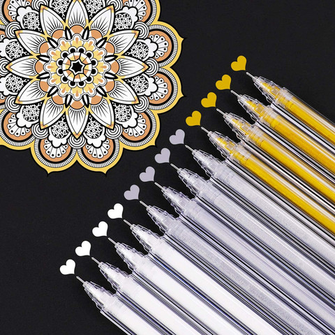 3pcs Highlight Liner Sketch Markers White Paint Marker Pen White Gel Pen 0.6mm For Graffiti Art Marker Manga Painting Supplies ► Photo 1/6