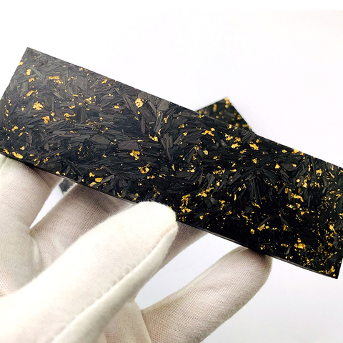 1piece DIY knife Handle material patch Knife producing tools - Gold foil Carbon Fiber Marble 4mm / 9mm ► Photo 1/2