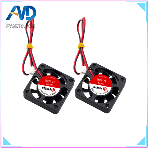 4pcs 4010 Cooling Fan 12V 2 Pin with Dupont Wire Brushless 40*40*10 Cool Fans Part Quiet DC 40m Cooler Radiato 3D Printers Parts ► Photo 1/5