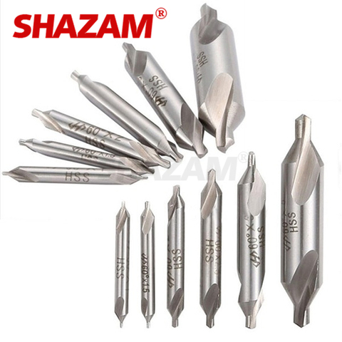 Center Drill For Turning Milling Tools Machine Double Ended Centel Drill Bit Metal Drill 60 Degree Set Combined Countersinks Kit ► Photo 1/5