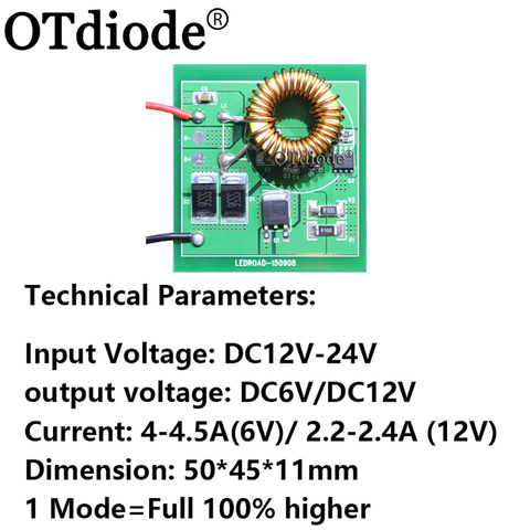 Cree XHP70 XHP70.2 Led Driver One Mode Output DC 6V/12V Input DC12-24V 4.5-4.8A Lighting Transformers can use for Car/Motorcycle ► Photo 1/6