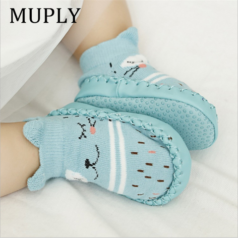 2022 Fashion Baby Socks With Rubber Soles Infant Sock Newborn Autumn Winter Children Floor Socks Shoes Anti Slip Soft Sole Sock ► Photo 1/6