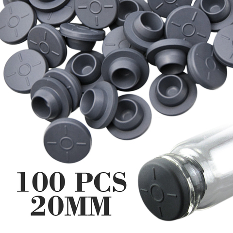 100pcs Rubber Cap Grey Color Injection Ports Rubber Stoppers Self Healing Injection Ports Jar Inoculation For Liquid Culture ► Photo 1/5