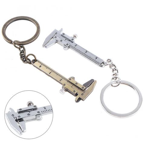 Portable 0-40mm Mini Zinc Alloy Vernier Caliper with Chain Keychain Measuring Gauging Tools Key Ring Style Ruler Vernier Caliper ► Photo 1/6