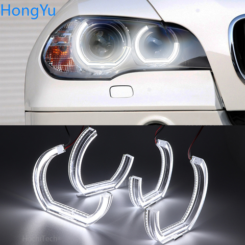 For BMW X5 E70 X5M X6 E71 E72 X6M 2008 2009 2010 2011-2014 Excellent DTM M4 Style led Angel Eyes kit halo rings Ultra bright DRL ► Photo 1/6