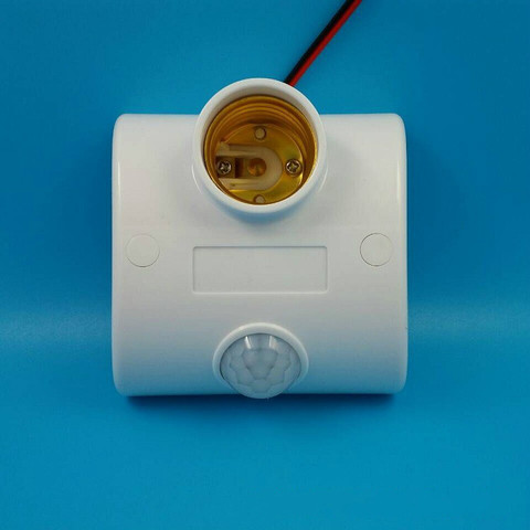 Lamp Base E27 Standard AC 170-250V Lamp Bulb Base Infrared IR Sensor Automatic Wall Light Holder Socket PIR Motion Detector ► Photo 1/6