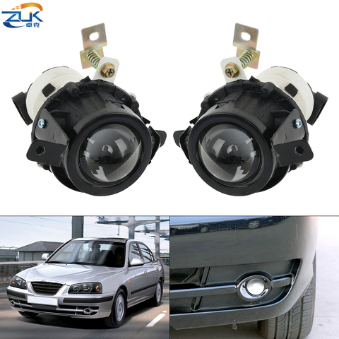 ZUK 2PCS Front Bumper Fog Light Daytime Running Driving Lamp Foglight For Hyundai Elantra 2004 2005 2006 DRL Anti-Fog Lights ► Photo 1/6