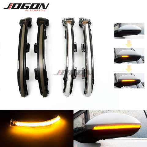 For VW Volkswagen Golf 7 Jetta MK7 VII MK7 Golf 7.5 GTI R Touran LED Dynamic Turn Signal Light Side Mirror Sequential Blinker ► Photo 1/6