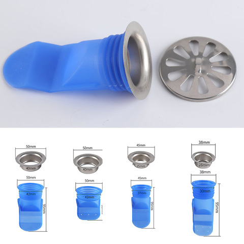 Floor Drain Seal Drain Deodorant Silicone Core Insect Control Backflow Preventer One Way Valve for Bathroom Pipes Tube In Toilet ► Photo 1/6