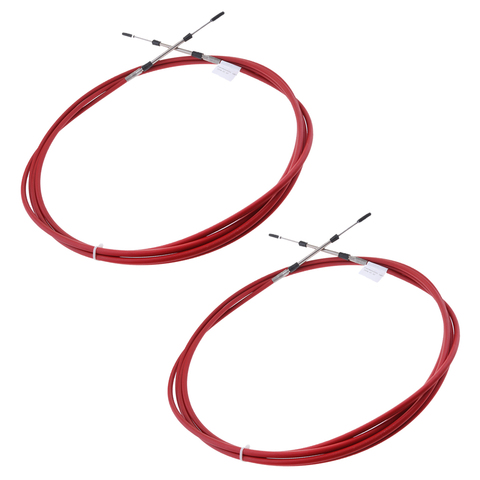 2pcs Red Throttle Shift Remote Control Box Cable for Yamaha Outboard 8 FT ► Photo 1/6