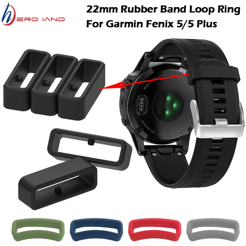 Rubber Watch Strap Band Keeper Loop Security Holder Retainer Ring For Garmin Fenix 5 5 Plus 6 for Forerunner 945 935 235 630 735 ► Photo 1/6