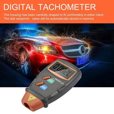 New Digital Laser Photo Tachometer Non Contact RPM Tach Digital Laser Tachometer Speedometer Speed Gauge Engine ► Photo 1/6