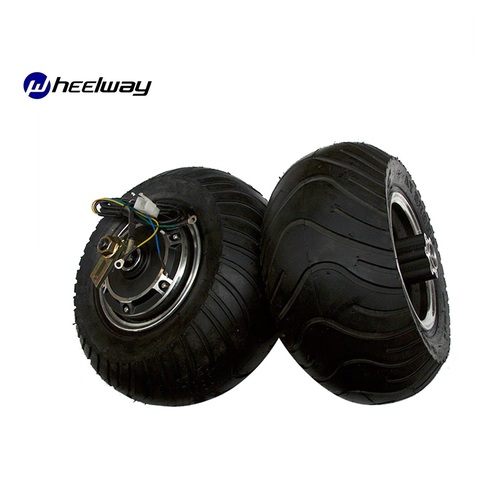 13 Inch 13X6.50-6 Wide Tire Double Shaft Brushless Gearless DC Skateboard Wheel Hub Wheel Motor Disc Brake ► Photo 1/6