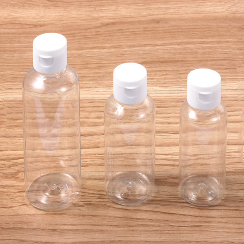 Empty Container Bottle Dispenser Shampoo Lotion Squeeze Jar Plastic Clear 50/60/100ML Makeup Refillable soap dispenser for bath ► Photo 1/6