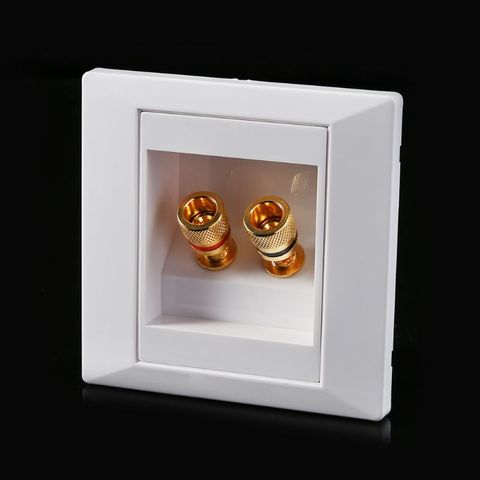 Wall Socket Audio Video Panel Speaker Junction Box Power Outlet F3MB ► Photo 1/5