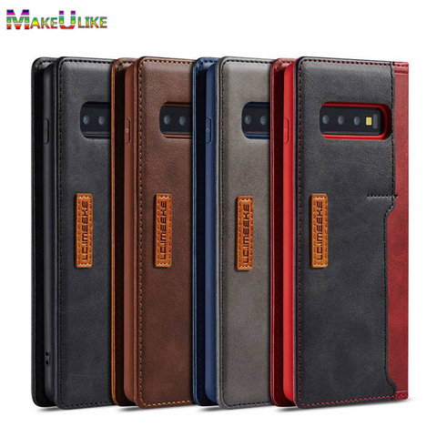 Book Flip Case For Samsung Galaxy S10 S20 Plus S10e S20 Ultra Case Leaher Phone Bag Case For Samsung S10+ S20+ Plus Ultra Cover ► Photo 1/6