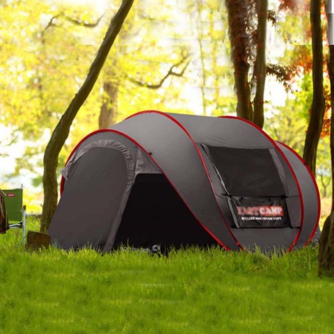 New Style Pop Up Ultralarge 4~5 Person Fully Automatic Speed Open With Mosquito Net Outdoor Camping Beach Tent Sun Shelter ► Photo 1/2