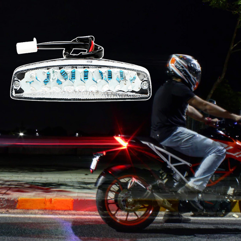 1 Pcs Universal LED Rear Brake Lights Motorcycle Tail Turn Signal Light Indicator Lamp For Yamaha Suzuki Honda ATV Quad Kart Etc ► Photo 1/6