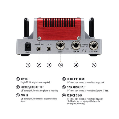 Hotone Nano Legacy Heart Attack Mini 5 Watt Compact Guitar Amp Head with 3 Band EQ NLA-3 ► Photo 1/5