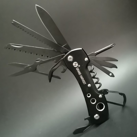 Folding Knife Survival-Knives Pocket Multi-Tool Swiss Stainless-Steel Functional Hunting ► Photo 1/6