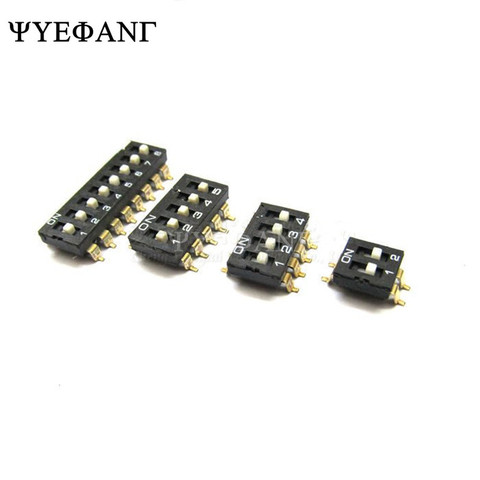 5pcs/lot KM SMT SMD Dip Switch, 2.54mm Pitch 2Bit/3Bit/4Bit/5Bit/6Bit/8Bit ► Photo 1/1