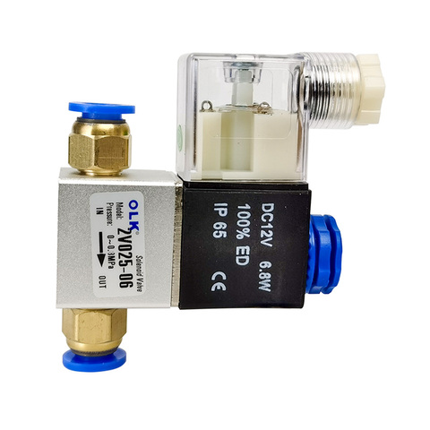 2v025-06/08 solenoid valve 12V 24V 110V 220V gas valve solenoid air valve normally closed ► Photo 1/6