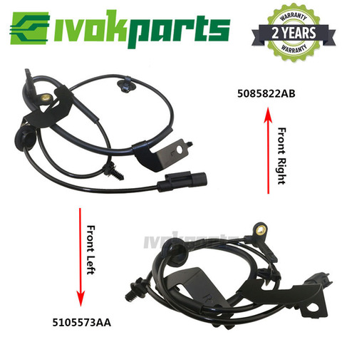 2pcs ABS Wheel Speed Sensor 5105572AA 5105573AA For DODGE CALIBER Jeep COMPASS PATRIOT 1.8 2.0 2.2 2.4 CRD Front Left & Right ► Photo 1/6