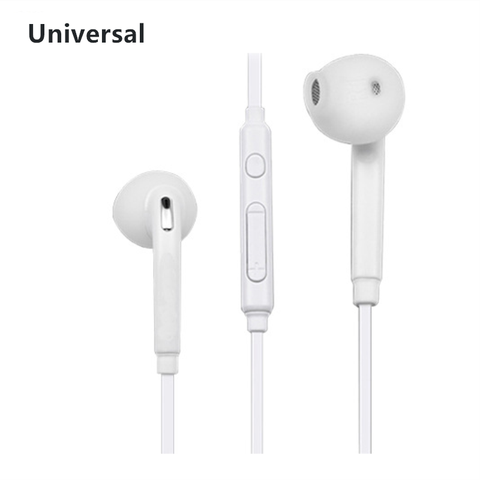 Black Wired  3.5mm Headphones In-ear Headphones With Microphone For Huawei Xiaomi S6 Mobile Phone Earphone Earbuds ► Photo 1/6