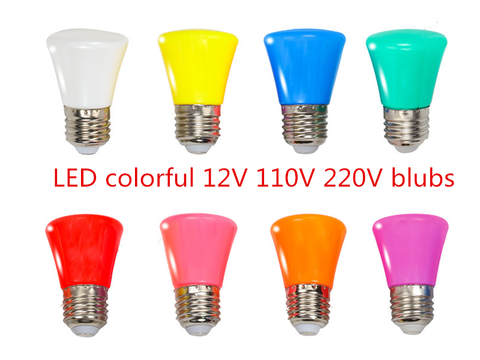 LED blubs Crown colorful 1W 3W E27 B22 12V 110V 220V Indoors Red Blue Green pink Light Bulb Lamp For Home Lighting Christmas ► Photo 1/6