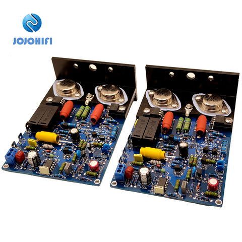 One Pair QUAD405 CLONE MJ15024 100W 8R Dual Channel Amplifier Board w/Angle Aluminum detailed AP Test Data w/  Insulation sheet ► Photo 1/6