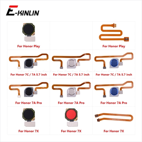 Home Return Button Key Fingerprint Connection Sensor Scanner Connector Flex Cable Touch ID For HuaWei Honor Play 7X 7C 7A Pro ► Photo 1/6