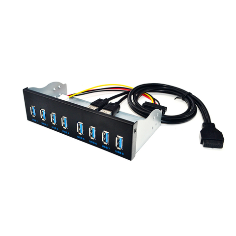 8 Port USB Hub USB3 5.25 USB 3.0 Front Panel Splitters USB 3.0 Hub for PC USB-HUB Multiple USB3.0 HUB Splitter Hubs for Computer ► Photo 1/6