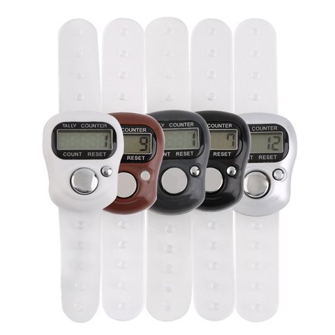 Mini Digit LCD Electronic Digital Golf Finger Hand Held Tally Row Counter ► Photo 1/6
