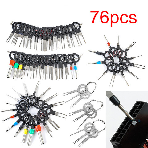 76/70/59/41/3pcs Car Terminal Removal Tool Motorist Kit Car Accessories Auto Repair Tool Stylus Wire Crimp Pin Extractor Puller ► Photo 1/6