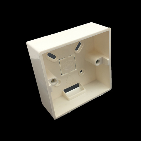 White Plastic Thicker Materials 86mm Type Home Thermostat Temperature Controller Mounting Box ► Photo 1/6