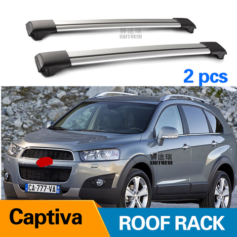 2Pcs Roof Bars for CHEVROLET Captiva 2006-2022 Aluminum Alloy Side Bars Cross Rails Roof Rack Luggage Load 100KG ► Photo 1/1